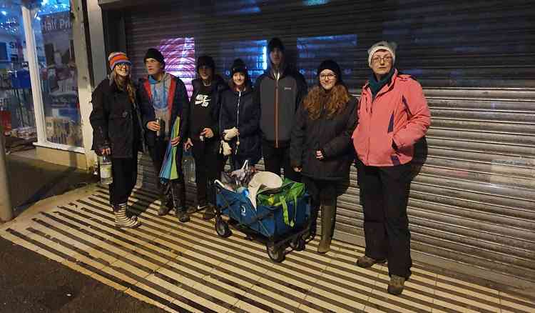 Feed The Homeless on the first Falmouth food run