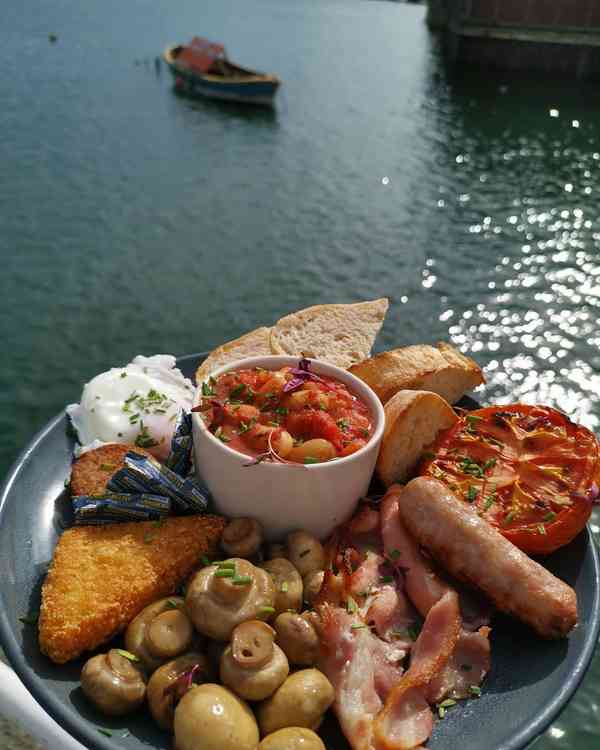 One of The Pier Falmouth's celebrated full English breakfasts.