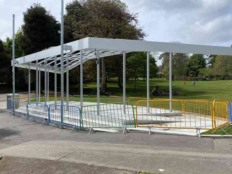 The barriers at Kimberley Park