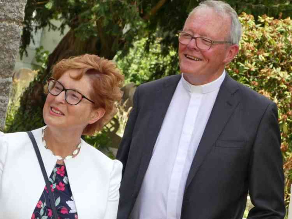 Vicki and Jeffrey James. Credit: St Mylor Church