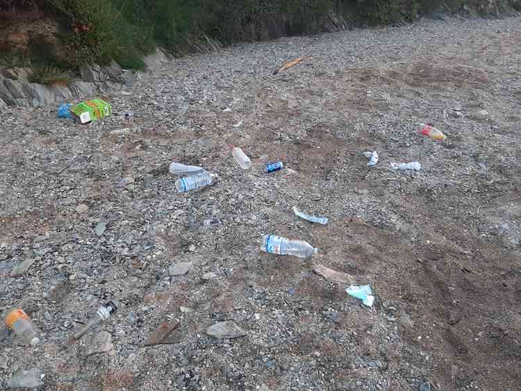 Litter found on Flushing Beach this morning.