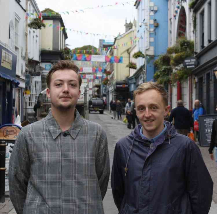 Falmouth Nub News editor Kurt Robson (left) and Joseph Macey (Right)