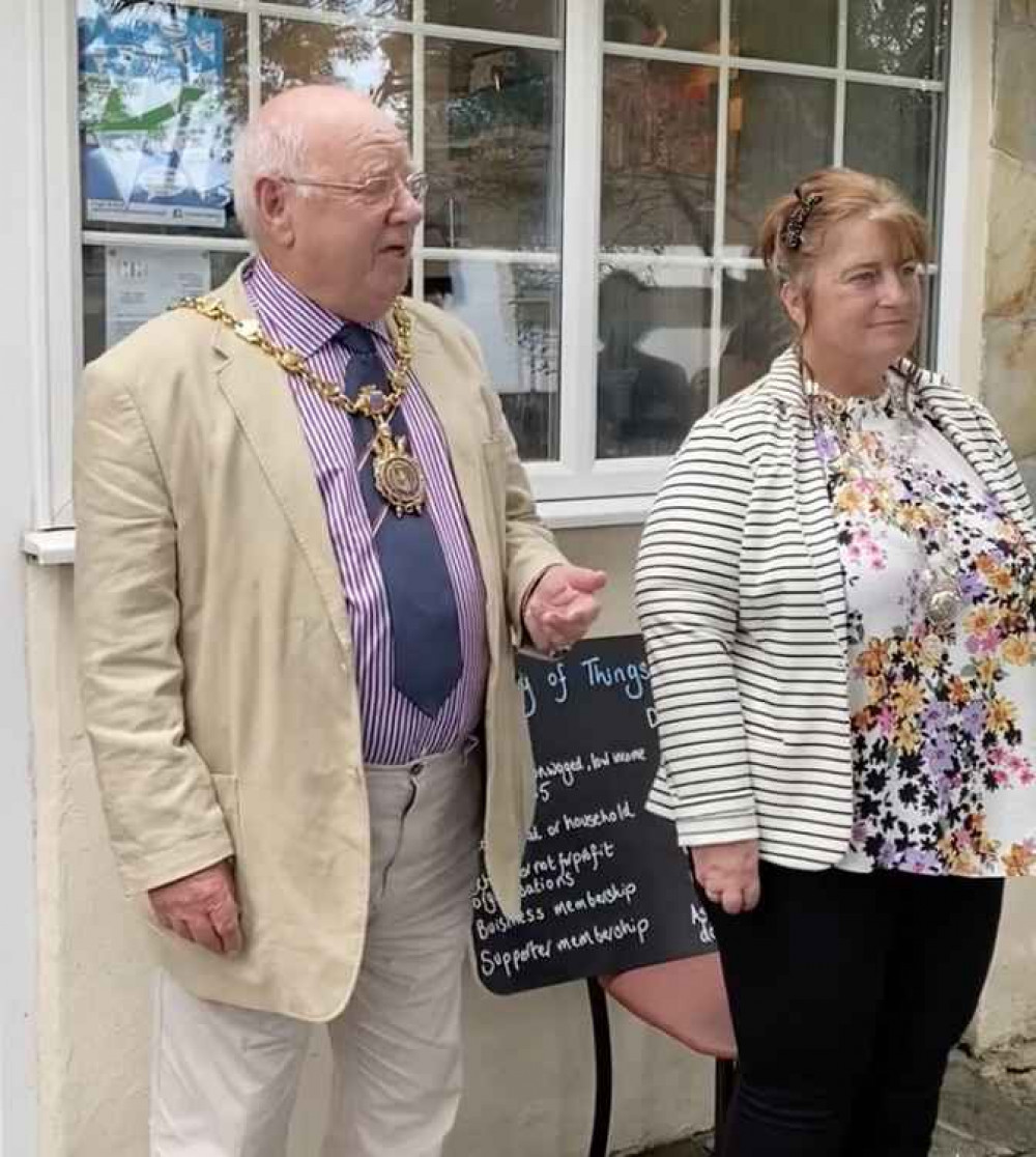 Penryn Mayor, Chaz Wenmoth and and Penryn Mayoress, Tracey Doyle