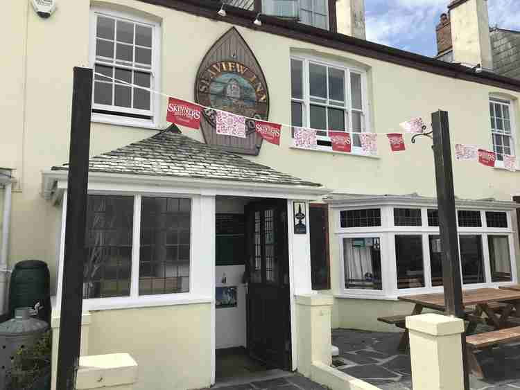 The Seaview Inn, Lesley's local pub, will be the finishing point of the marathon