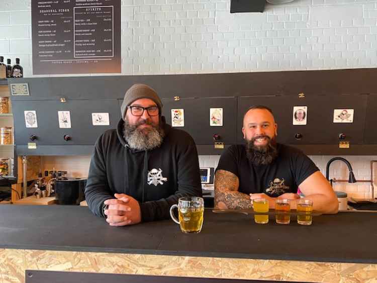 Owners Robby and Sparky behind the bar. (Click across for more pictures)