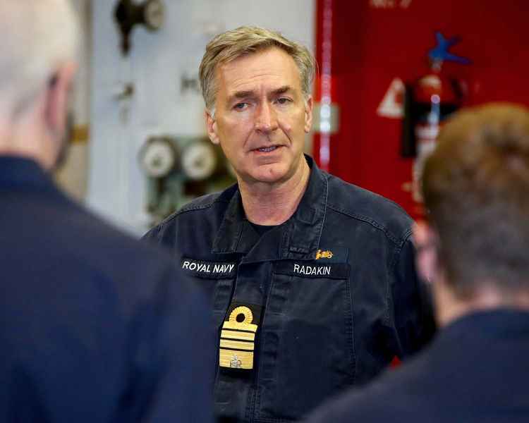 First sea lord, Admiral Tony Radakin visits Argus.