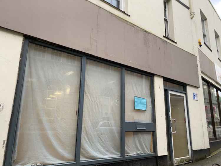 Where the new kebab shop will be in Falmouth.