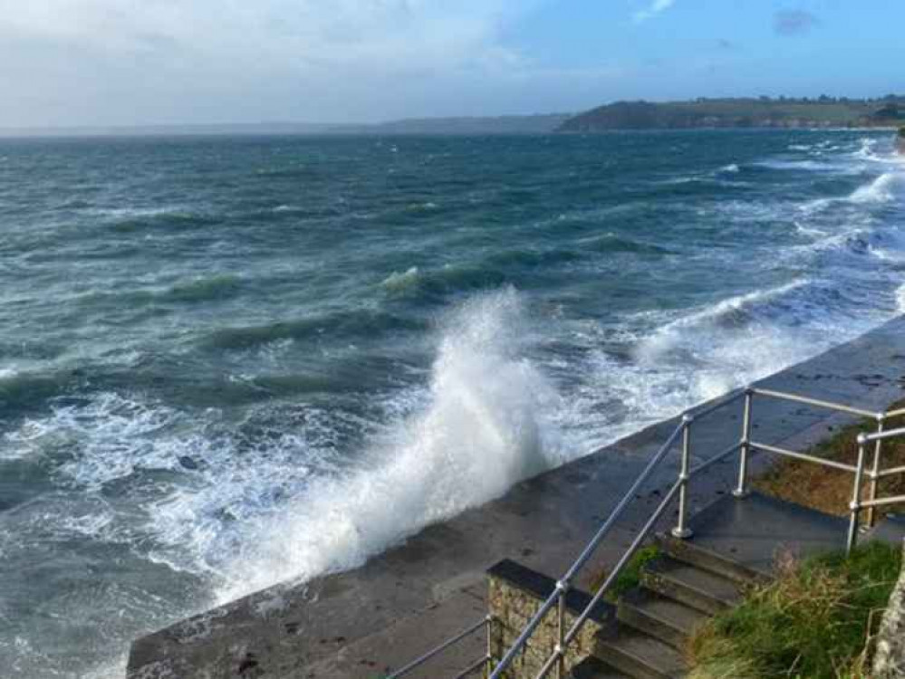 High waves are expected in Falmouth this weekend.