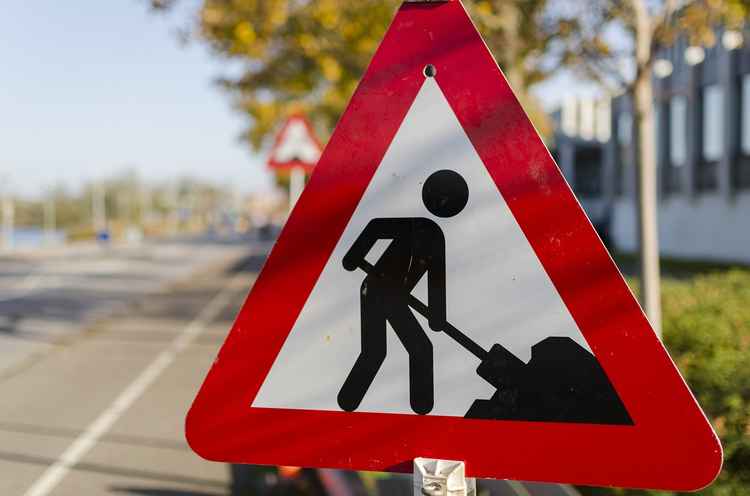 The main route into Maenporth Beach will be closed for almost a month.