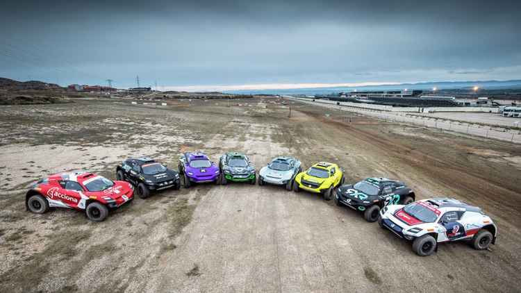 The rally cars.