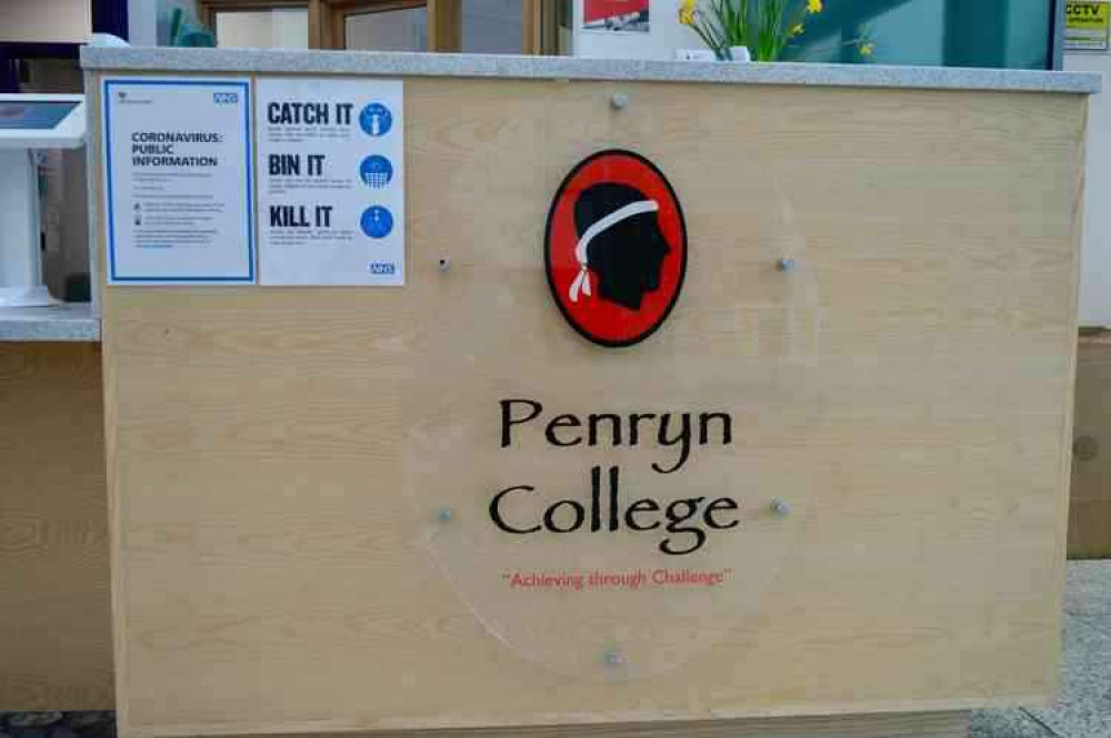 Penryn College have confirmed a positive lateral flow test.