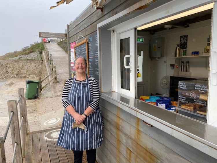 Fiona Crump, Castle Beach Cafe, back in October during the free school lunches debate.