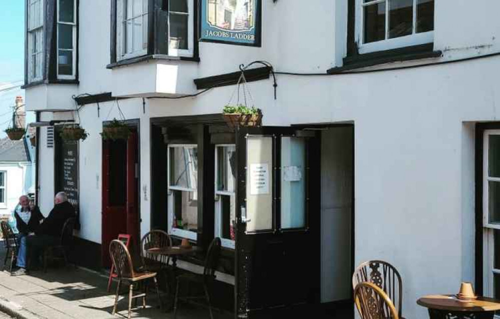 The outdoor seating area at Jacobs Ladder.