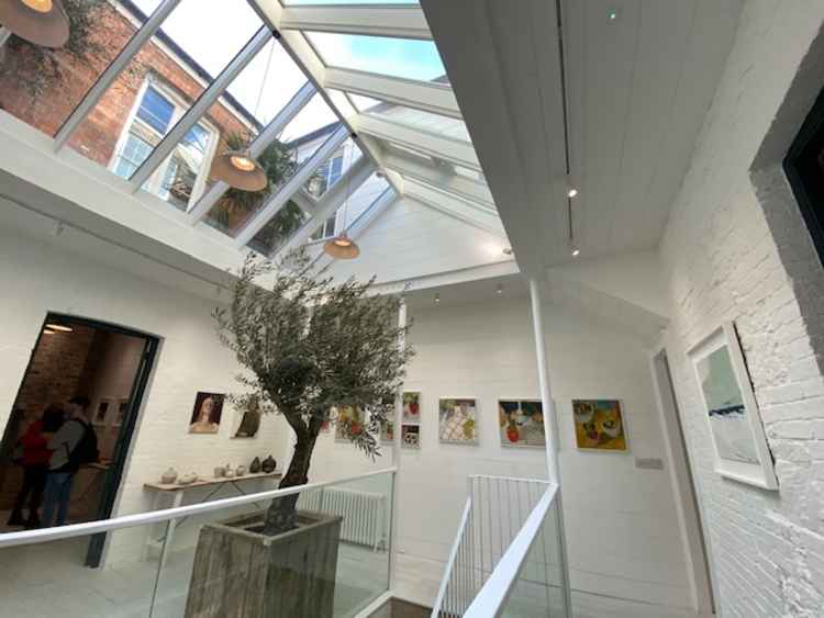 Inside Morgans, new art and design gallery in Falmouth.