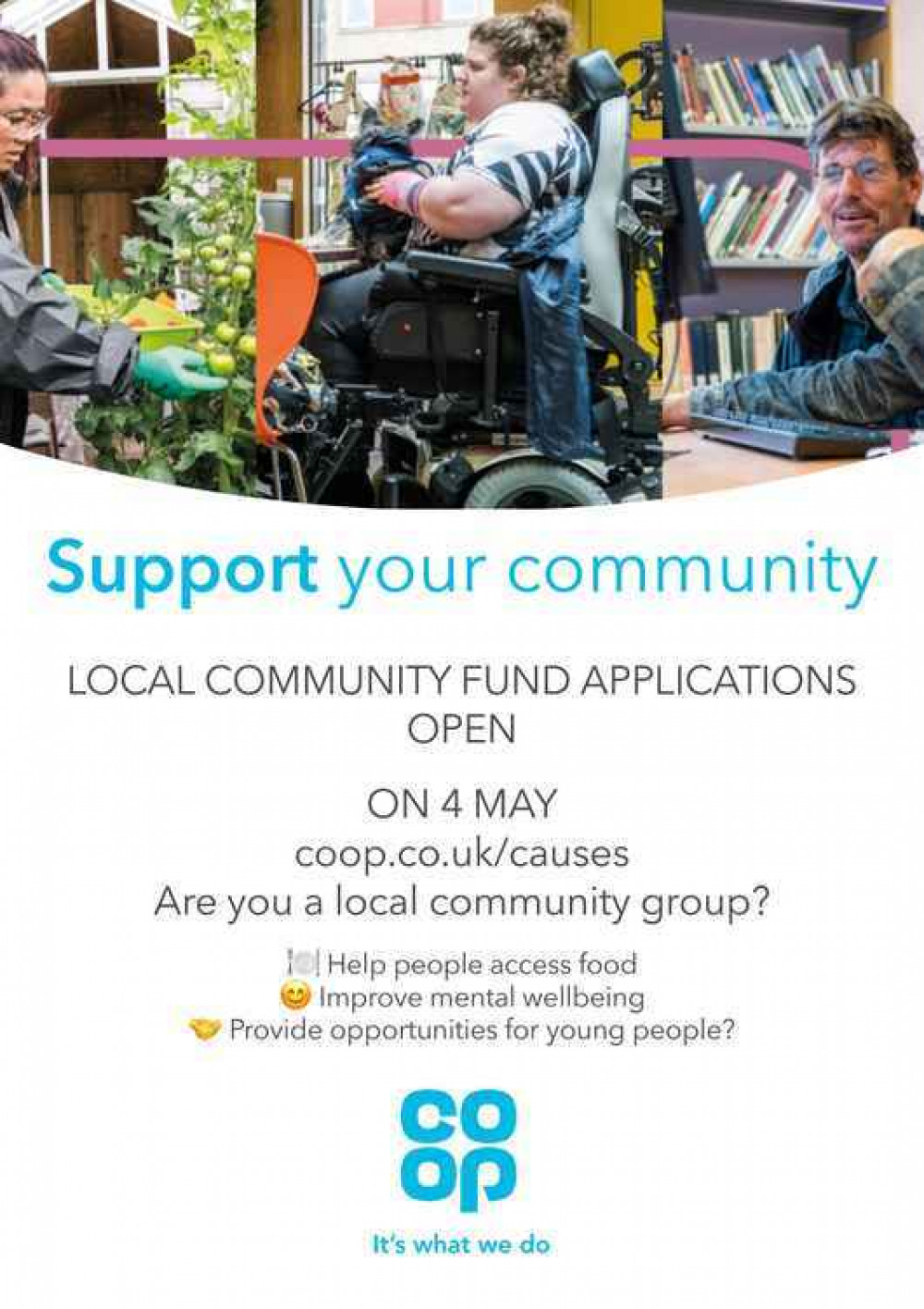 Local causes can apply for funding from the Co-op. (Credit - The Co-op)