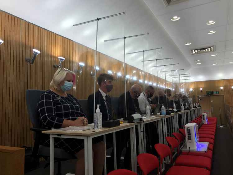 Council Chamber Members Seated In The Public Gallery (Image: Cornwall Council).