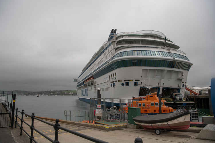 Cruise ship MS Silja Europa. Photo taken by Kathy White.