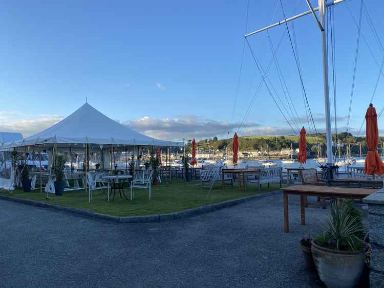 Sam's restaurant at Falmouth Yacht Club.