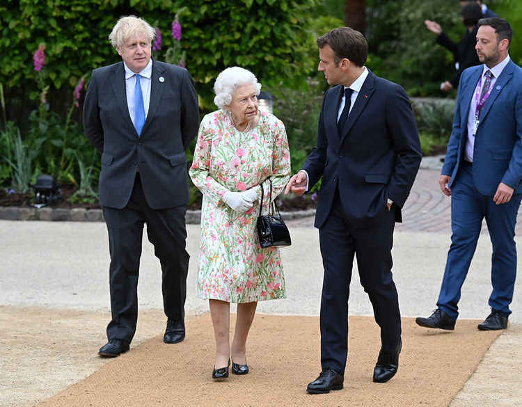 The Queen made an appearance during the G7.