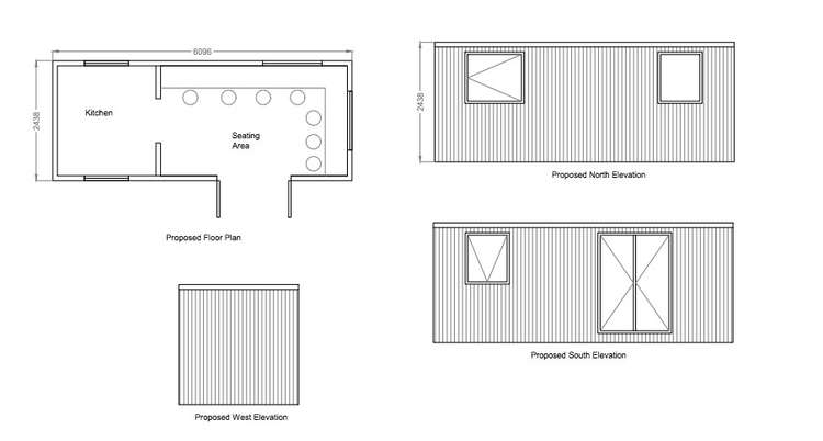 Designs for the coffee container.