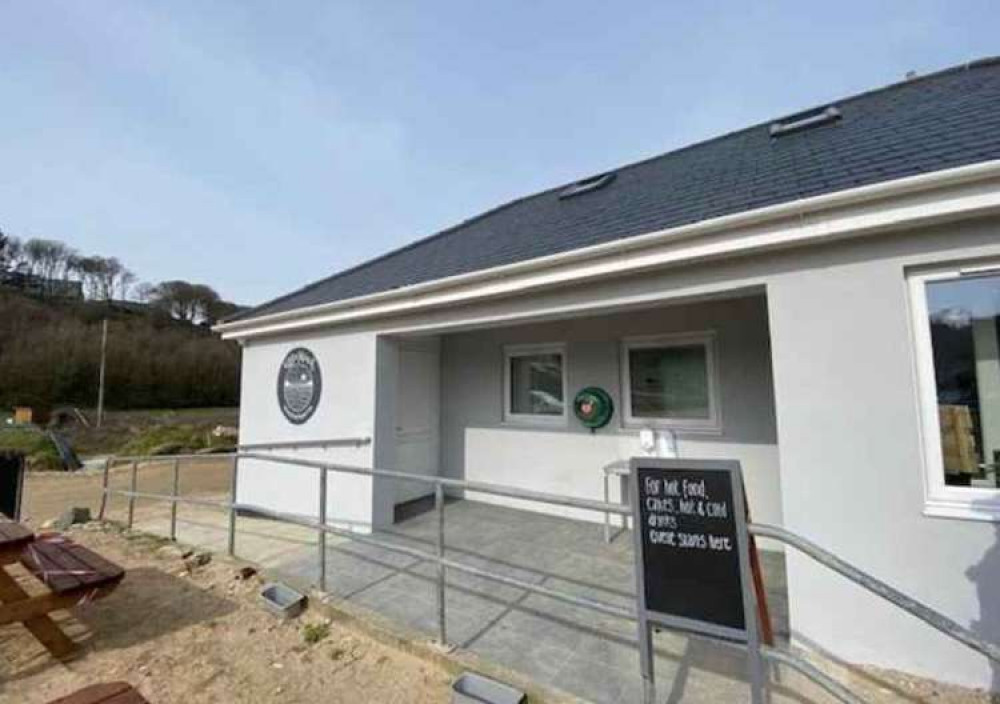 The newly refurbished Maenporth Beach Cafe.