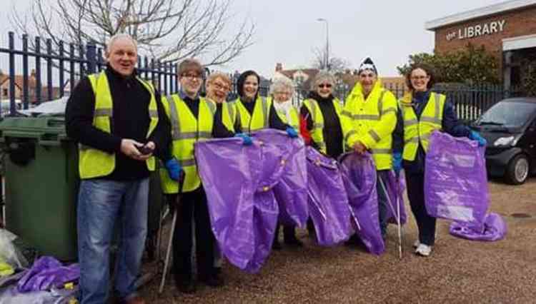 Outstanding community includes litter pickers before lockdown