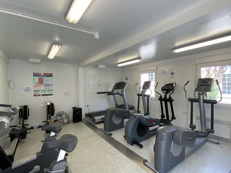 Inside the cardio room.