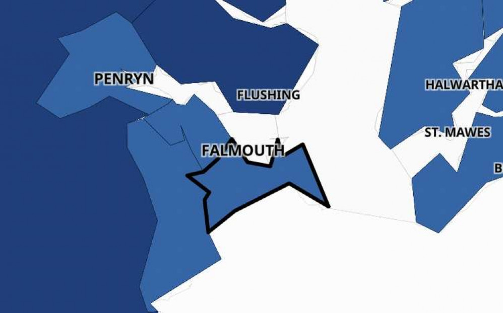 Falmouth coronavirus map