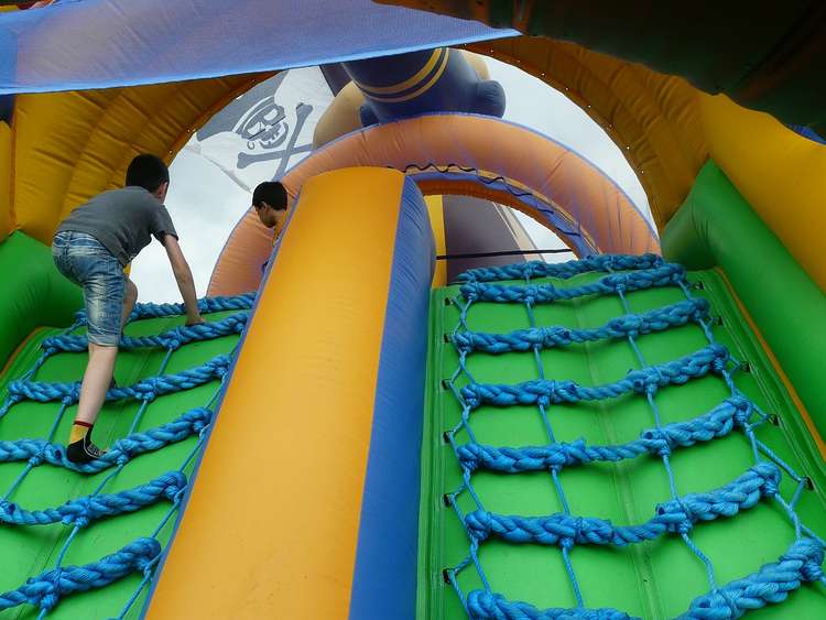 There will be a bouncy castle at Falmouth Primary's Autumn Fair.