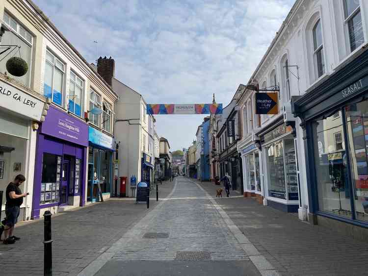A man was attacked in the Market Street, Church Street area of Falmouth. File pic.