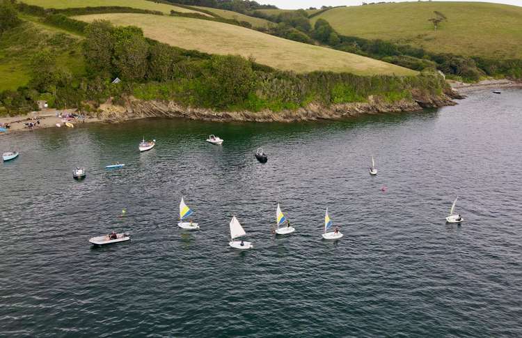 A picture of a sailing session. Taken by Children's Sailing Trust.