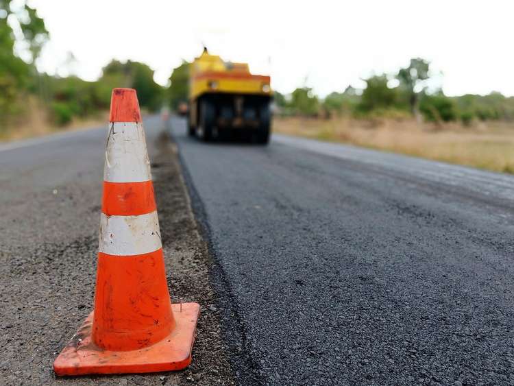 Roadworks. File pic.