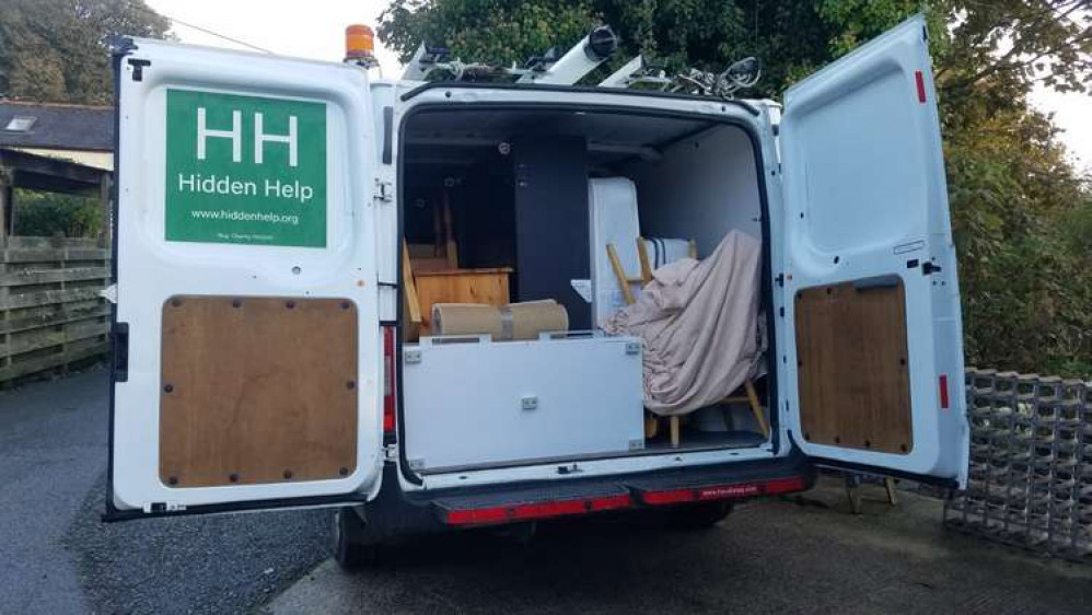 Hidden Help van, the vintage sale is set to take place in Mylor Bridge.