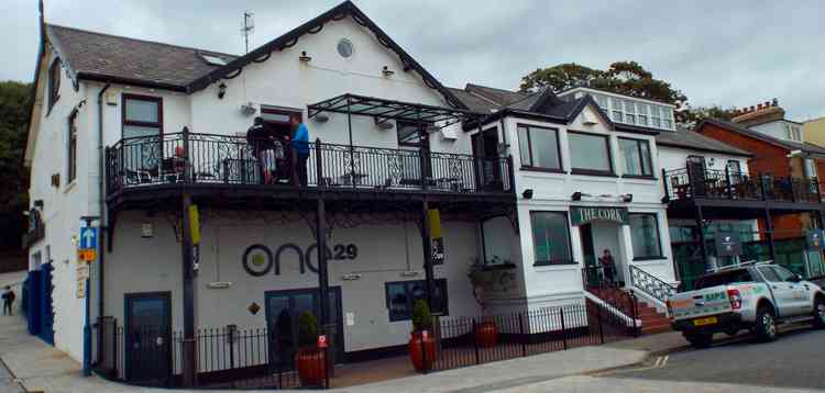 Plenty of space inside and out at the Cork on Felixstowe seafront