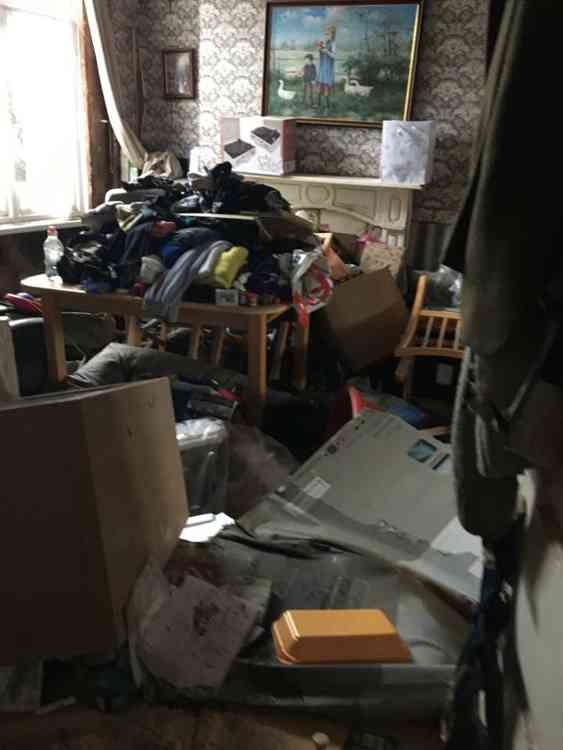 A home in Nantgarw affected by the flooding - Property of Kay Francis Bowring
