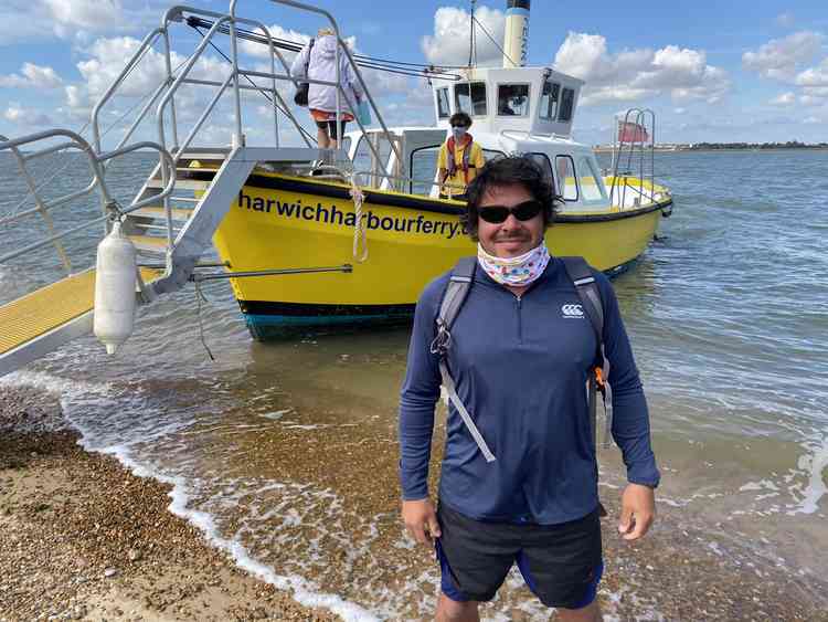 Coastal walker Chris Howard loved the foot ferry