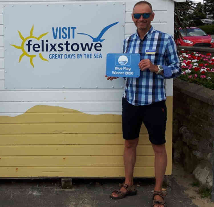 Councillor Seamus Bennett is a certified swim coach (Picture credit: Felixstowe Town council)