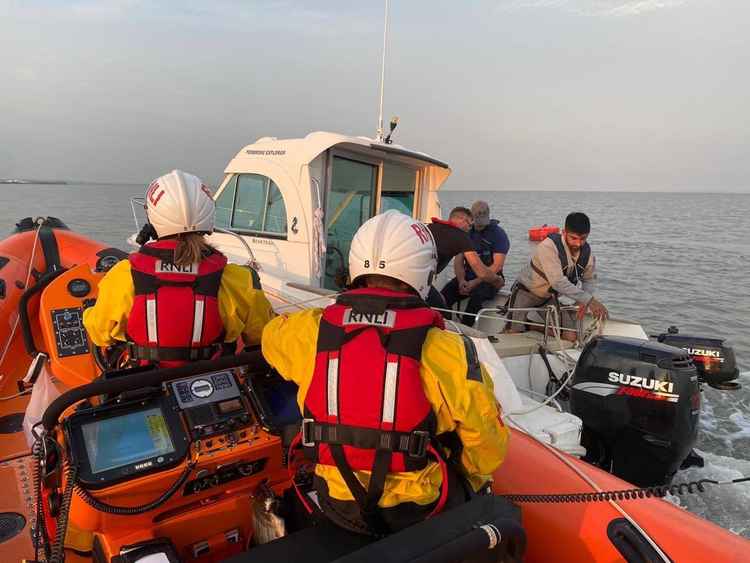 The boat had needed to be towed back to shore (Photo credit: RNLI Penarth)