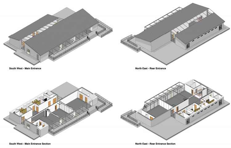 The Council's draft proposal of the new pavilion (Photo credit: Vale of Glamorgan Council)