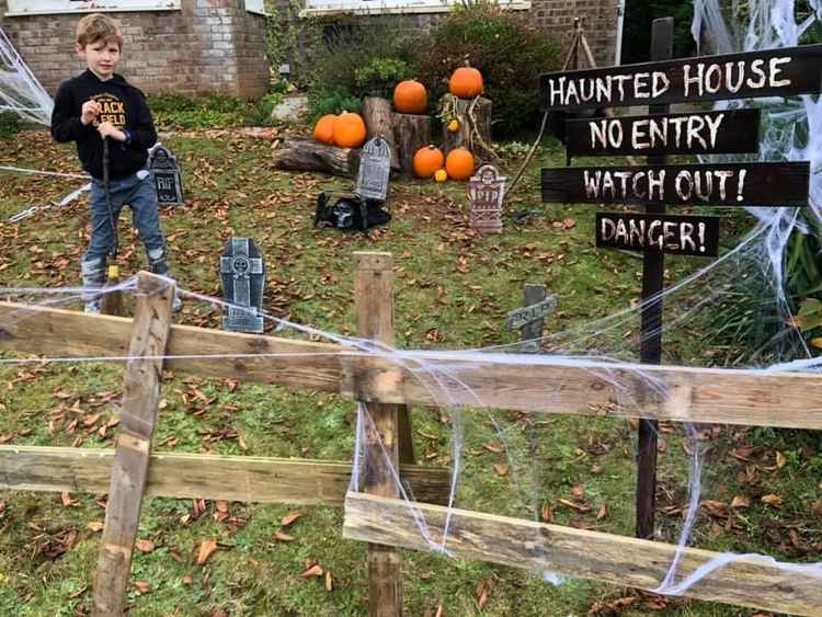 Keith Armitage, Sully, sent in these photos of his frightening front garden