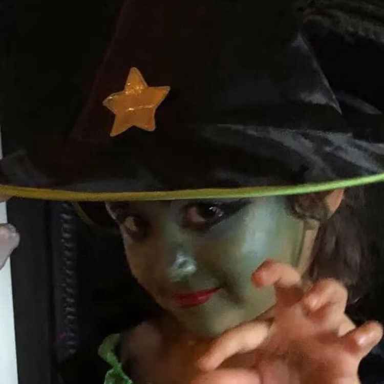 Zubie Majeed sent in this photo of her niece, Sadie, who looks wicked as a witch