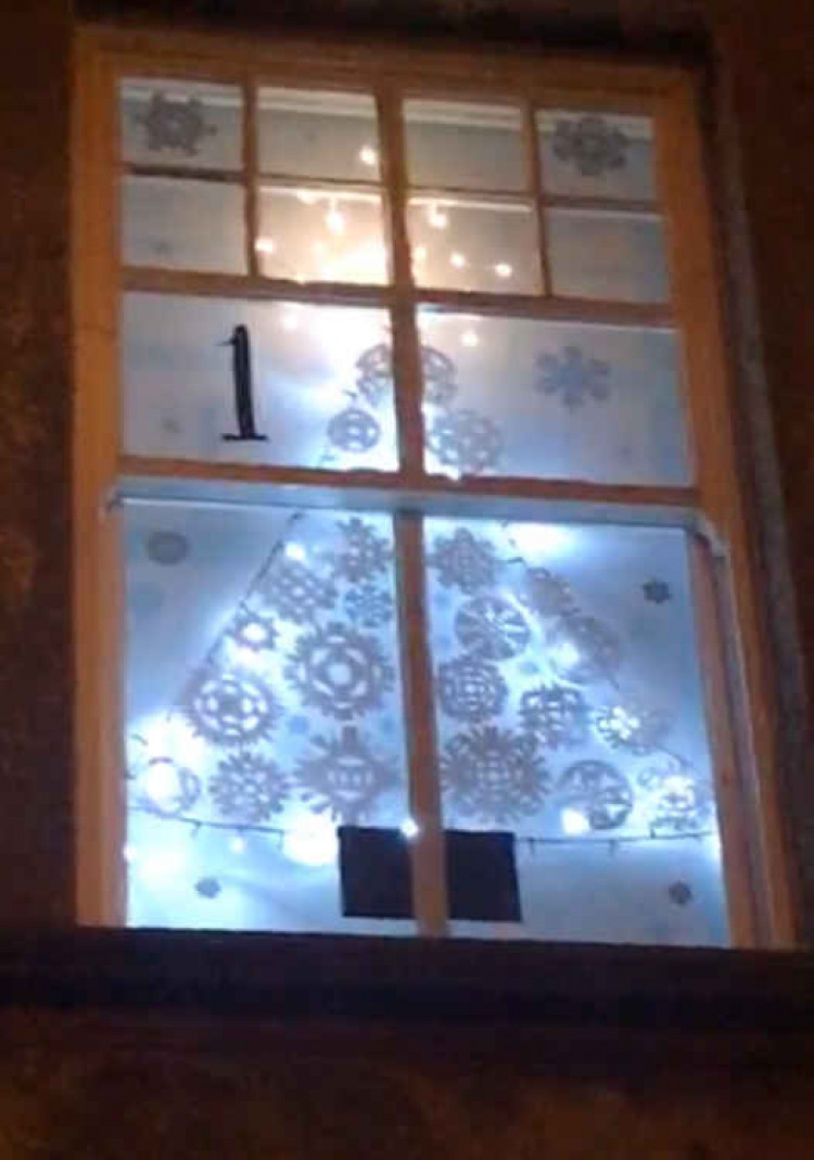 The first window of the Advent trail