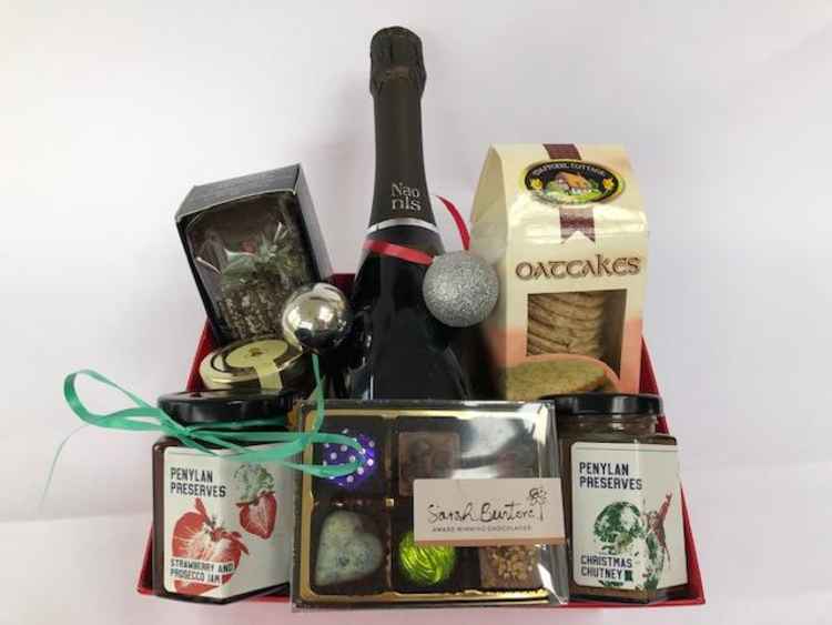 One of Foxy's Deli and Cafe's Christmas hampers
