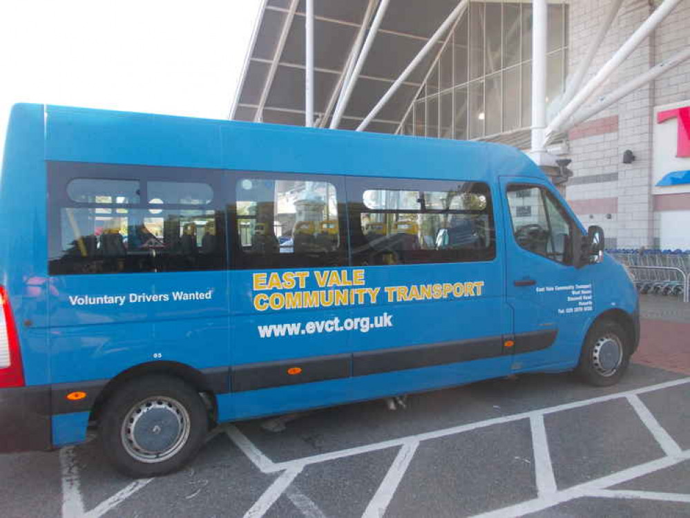 East Vale Community Transport bus.