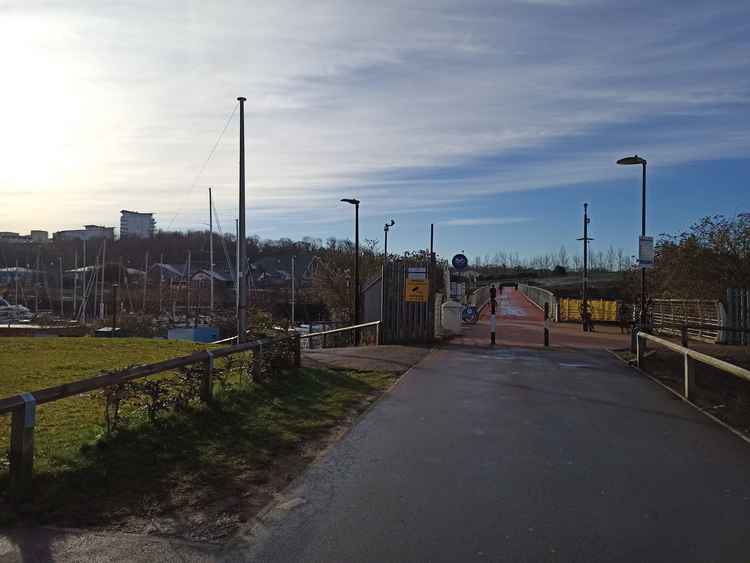 The car park is situated by the entrance to the Cardiff side of the Pont Y Werin bridge