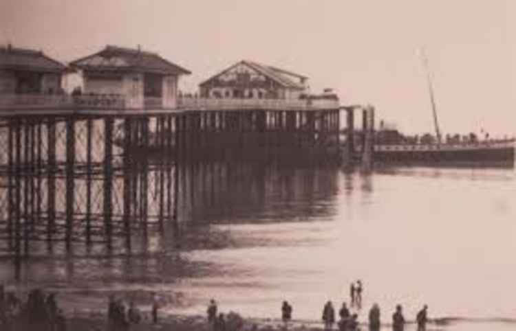 The pier in 1907, almost twenty years before the current Pier Pavilion's construction