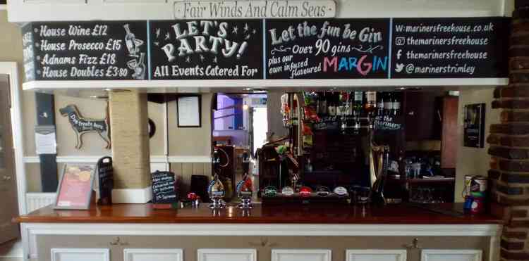 Bar ready for fifth birthday party