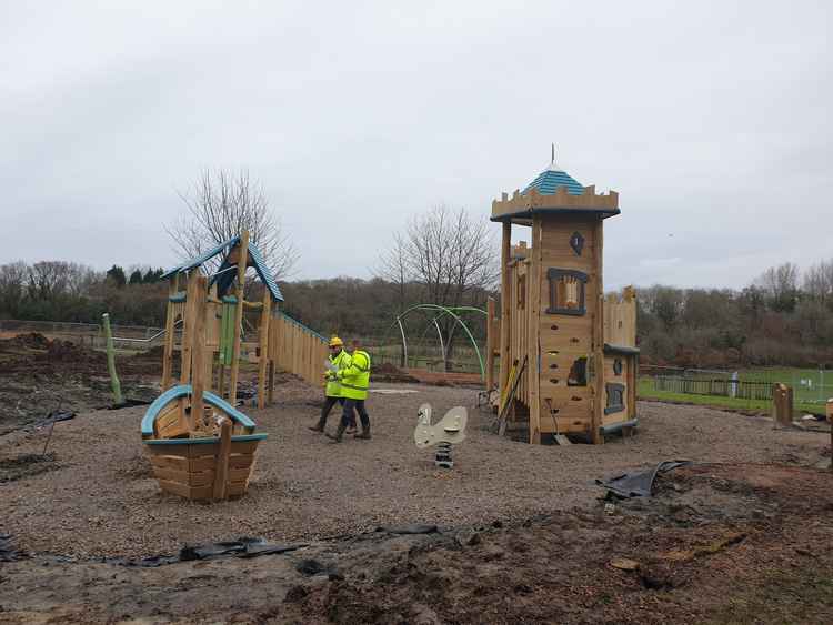 During construction (Image via the Vale of Glamorgan Council)