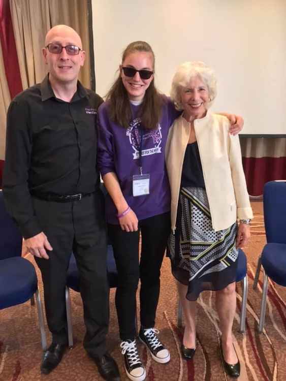 Hannah with Alan Penn and Helen Irlen herself