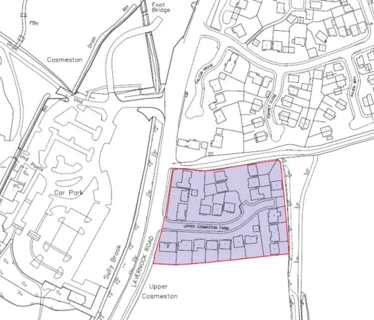 Upper Cosmeston Farm zone. No objections were received from this estate.